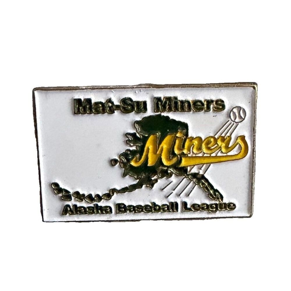 Mat-Su Miners Alaska Baseball League Enamel Lapel Pin Hat Tie Tack AK Souvenir